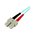 1M 10 GB AQUA FIBER PATCH CABLE LC/SC