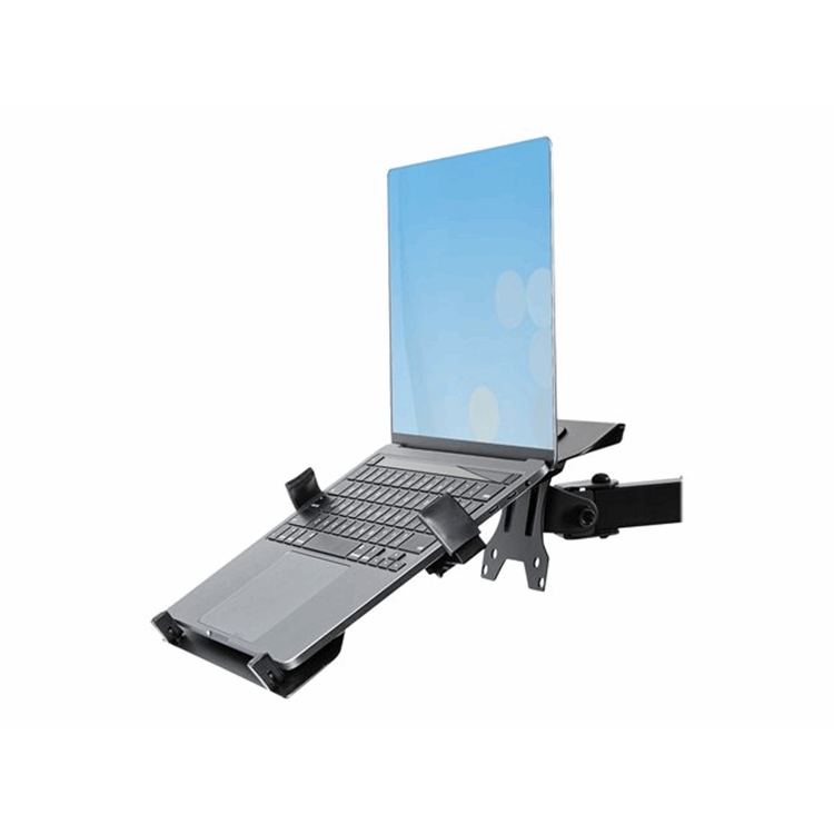 Monitor Arm with Laptop Tray Adjustable