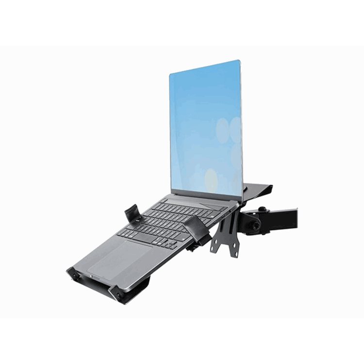 Monitor Arm with Laptop Tray Adjustable